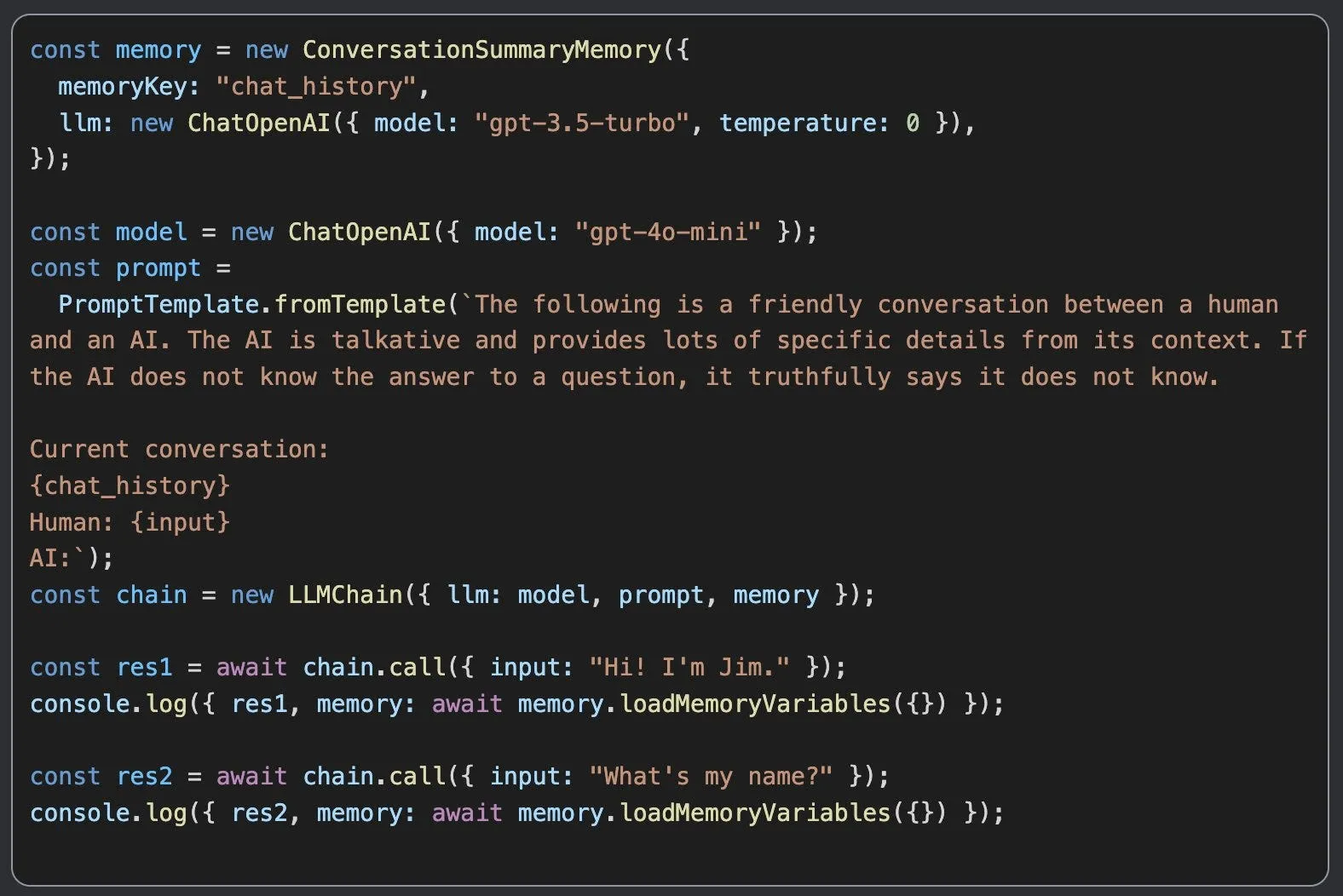Dynamic summarization with Langchain