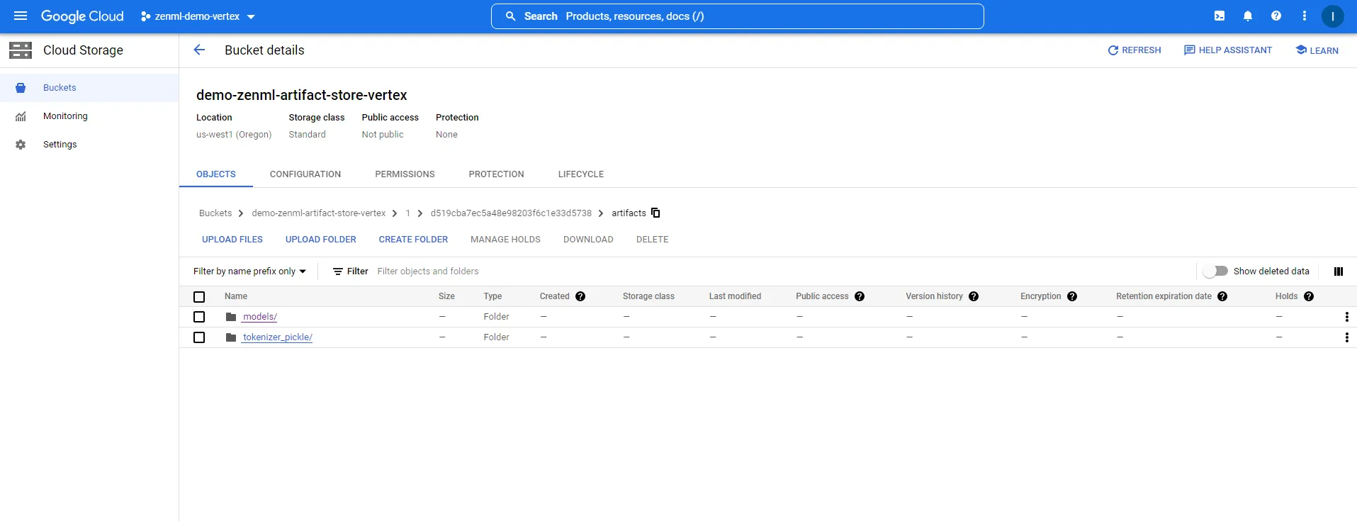 MLflow artifacts in Cloud Storage