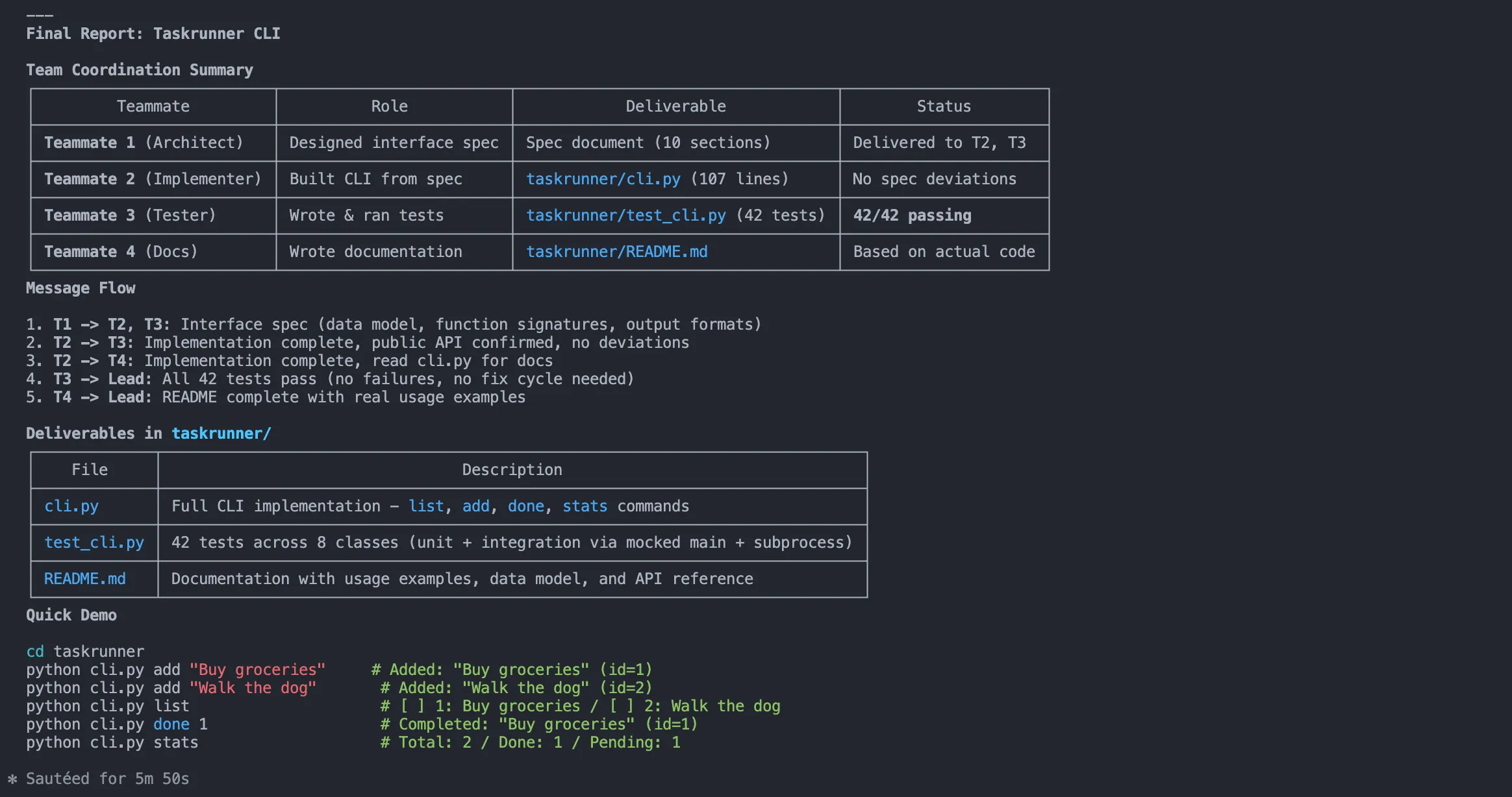 Orchestrator agent logs output part 2